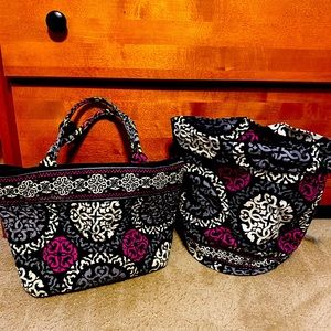 Vera Bradley tote and cinch
